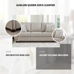 Gaelon Transitional Sofa Sleeper with Memory Foam Mattress
