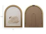 Gold Vintage Arched Swan Wall Art for Home