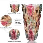 Bohemian Style Heavy Purple Glass Flower Vase