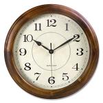 Kesin 14-Inch Silent Wood Wall Clock - Retro Design