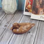 Wooden Duck Home Decor Statue for Living Room