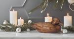Wooden Duck Home Decor Statue for Living Room