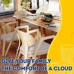 Beige 2'' Thick Chair Cushions, Set of 4