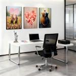 Adorable Bear and Cat Valentine Wall Art Set