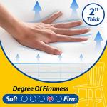 Beige 2'' Thick Chair Cushions, Set of 4