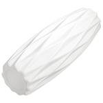 Set of 4 White Ceramic Flower Vases, 9.5 Inch