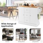 Giantex Rolling Kitchen Island Cart with Storage