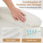 VINGLI White U-Shape Convertible Sectional Sofa