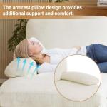 VINGLI White U-Shape Convertible Sectional Sofa