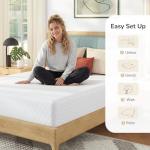 MLILY Queen 10-Inch Green Tea Memory Foam Mattress