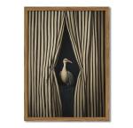 Moody Crane Wall Art - Vintage Bird Decor