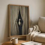 Moody Crane Wall Art - Vintage Bird Decor