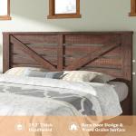 Queen Size Farmhouse Bed Frame with Storage