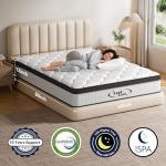 12 Inch Queen Hybrid Mattress for Comfort & Support