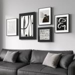 5-Piece Black and White Abstract Wall Art Set