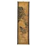 Vintage Asian Wall Art Scroll Decor