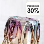 Colorful Thick Glass Vases for Home Decor