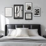 5-Piece Black and White Abstract Wall Art Set