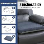 Tufted Furry Recliner Cushion for Comfort