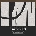 5-Piece Black and White Abstract Wall Art Set