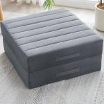 Large Grey Foam Floor Pillows for Adults – 2 Pack