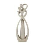 Kissing Lovers Abstract Resin Statue for Decor