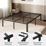 Zinus Van Queen Metal Bed Frame - Black