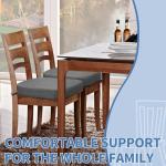 Dark Gray Thick Dining Chair Cushion Pad