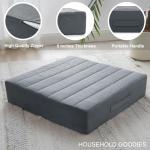 Large Grey Foam Floor Pillows for Adults – 2 Pack