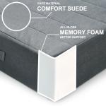 Large Grey Foam Floor Pillows for Adults – 2 Pack