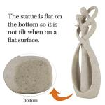 Kissing Lovers Abstract Resin Statue for Decor