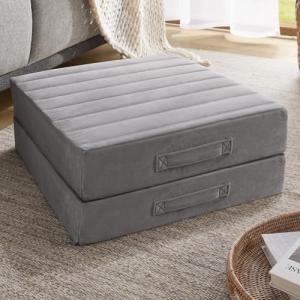 Large Grey Meditation Cushions Set of 2