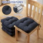 Navy Blue Dining Chair Cushions Set of 4