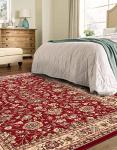 Yasmin Collection 8' x 10' Burgundy Area Rug