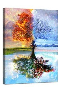 Tree of Life Framed Canvas Wall Art 12x16
