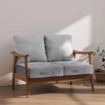 Large Grey Meditation Cushions Set of 2