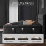 Huwesal 12-Inch Queen Hybrid Mattress with Memory Foam