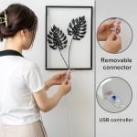 Modern Black Metal Wall Art Decor Set, 4 Pieces