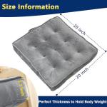 Memory Foam Floor Pillow Set for Meditation