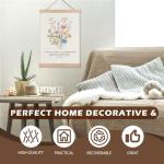 Boho Floral Christian Wall Decor with Psalm 61:2