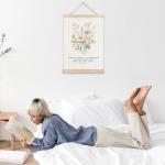 Boho Floral Christian Wall Decor with Psalm 61:2