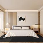 Black Memory Foam Area Rug, 4x6 Feet, Washable