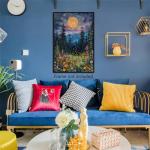 Vintage Moonlight Woodland Canvas Wall Art Print