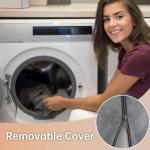 Comfortable Grey Reading Pillow with Arm Support