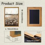 Framed Vintage Autumn Wildflower Canvas Wall Art