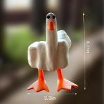 Funny Middle Finger Resin Garden Statue