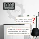 Digital Wall Clock with Temperature and Humidity Display