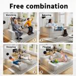 Beige Cloud Modular Sofa with Pillows