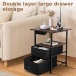 Floor Lamp with Side Table and USB Charging