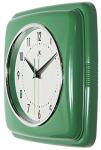 Green Retro 9-Inch Mid Century Wall Clock